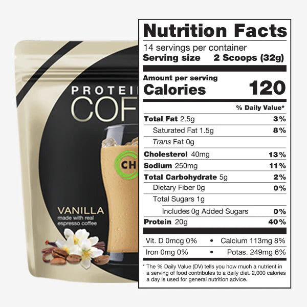 CHIKE Protein Iced Coffee - Vanilla 448g