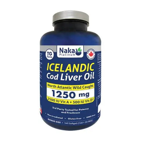 Naka Icelandic Cod Liver Oil  80 softgels