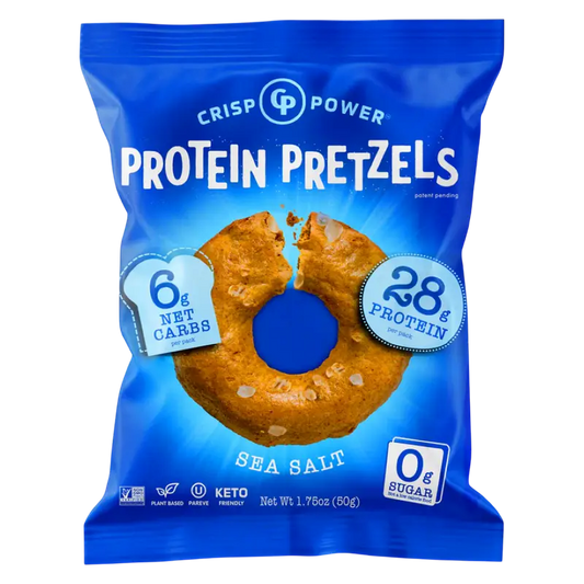 Crisp Power Protein Pretzels Sea Salt 50 g