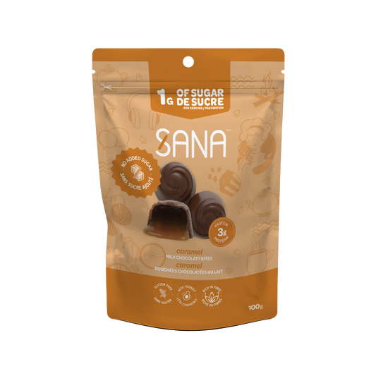 Sana Caramel Milk Chocolate Bites 100g