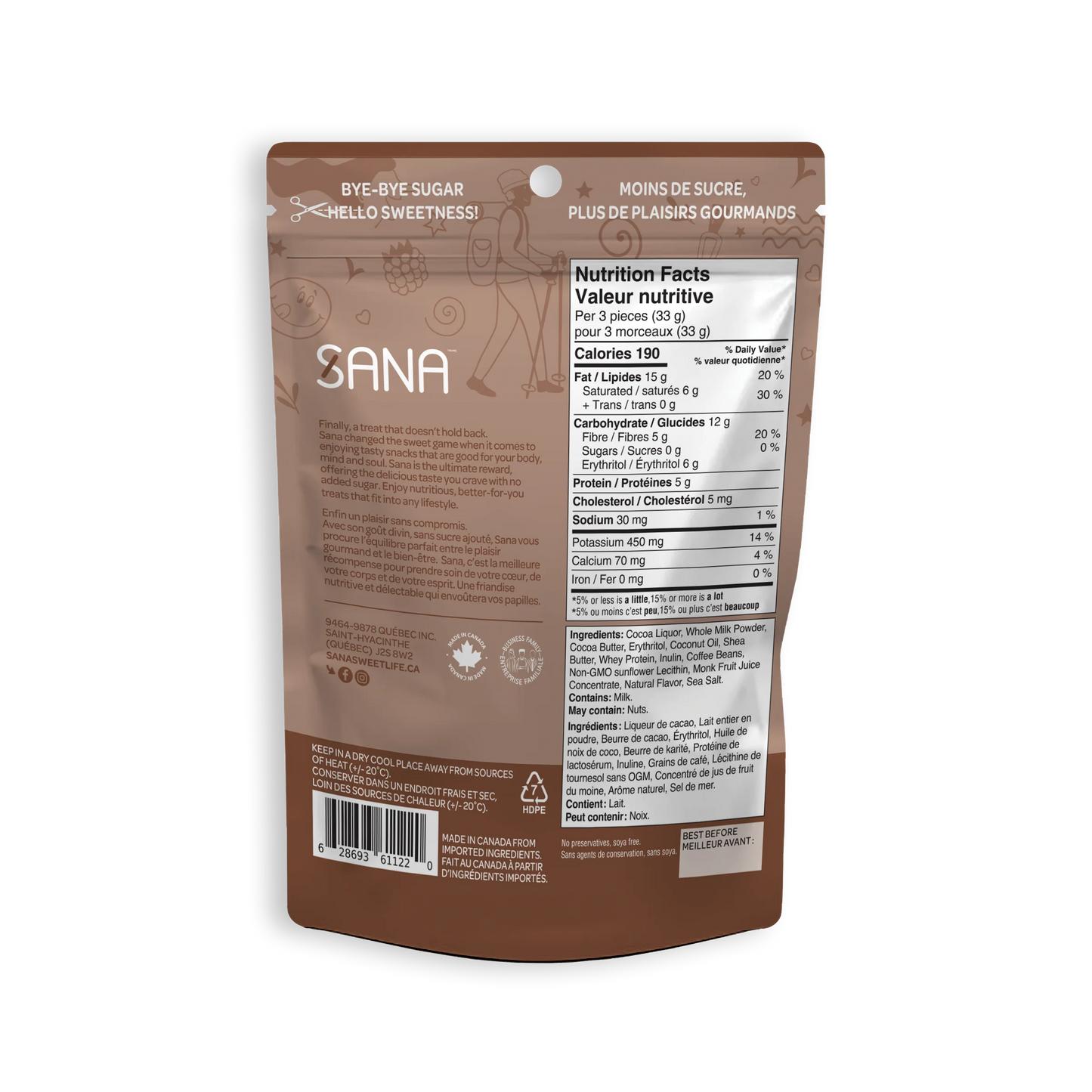 SANA Coffee Chocolaty Bites 100 grams