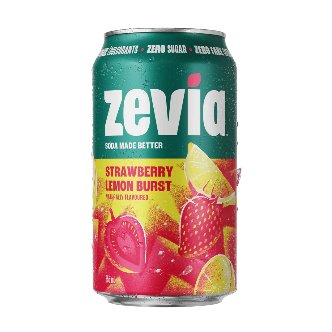 Zevia Strawberry Lemon Burst - Individual Can
